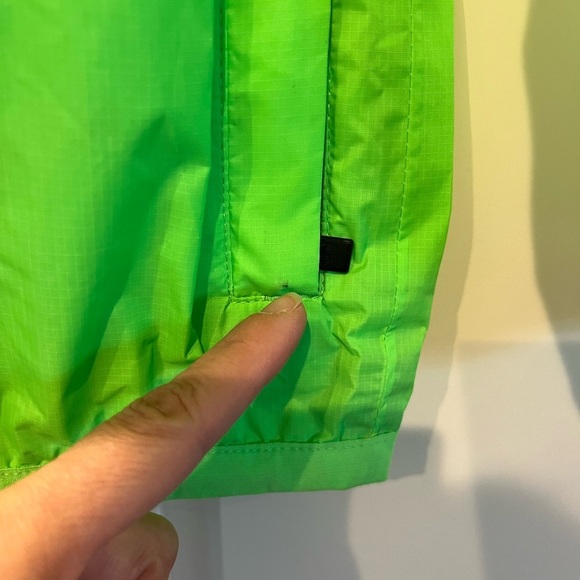 Kids K-Way Rain Jacket Neon Green Packable Size 4 Years - Picture 9 of 15